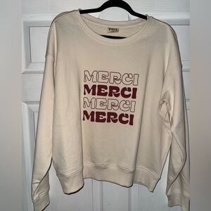 Pact Merci Organic Cotton long sleeve off white shirt size L
